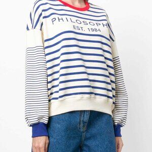 Philosophy di Lorenzo Serafini - Striped Sweatshirt - SM (Fits Loose)